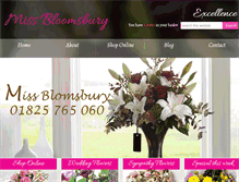 Tablet Screenshot of missbloomsbury.co.uk